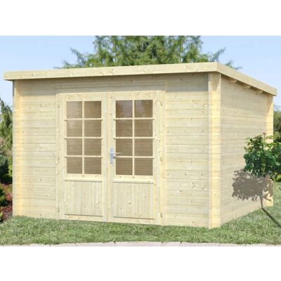 PALMAKO Ella 3,2m x 3,2m Blockbohlenhaus - Gartenhaus PALMAKO Ella 3,2m x 3,2m Blockbohlenhaus - Gartenhaus
