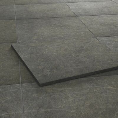 Terrassenplatte Feinsteinzeug Botticino Taupe Glasiert 60 x 60 x 2 cm 2 St. Terrassenplatte Feinsteinzeug Botticino Taupe Glasiert 60 x 60 x 2 cm 2 St.