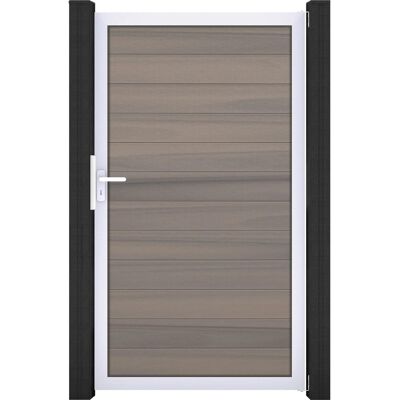 GroJa Solid Steckzauntor 100 x 180 cm Bi-Color Braun Rahmen EV1 GroJa Solid Steckzauntor 100 x 180 cm Bi-Color Braun Rahmen EV1