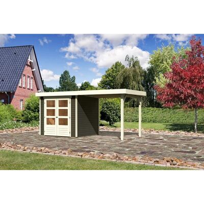 Karibu Holz-Gartenhaus Raala Terragrau Pultdach Lackiert 209 cm x 213 cm Karibu Holz-Gartenhaus Raala Terragrau Pultdach Lackiert 209 cm x 213 cm