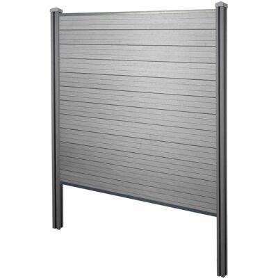 MCW WPC-Sichtschutz Savoie Windschutz Zaun WPC-Pfosten Zum Einbetonieren - Basiselement 195cm Grau MCW WPC-Sichtschutz Savoie Windschutz Zaun WPC-Pfosten Zum Einbetonieren - Basiselement 195cm Grau