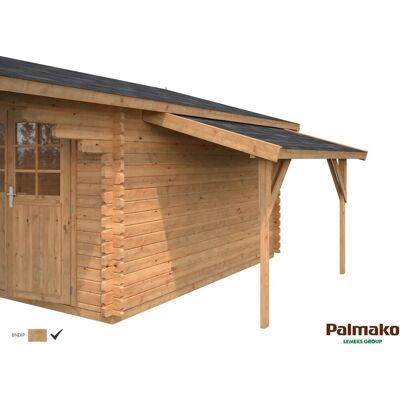 PALMAKO Schleppdach, Fichtenholz, braun PALMAKO Schleppdach, Fichtenholz, braun