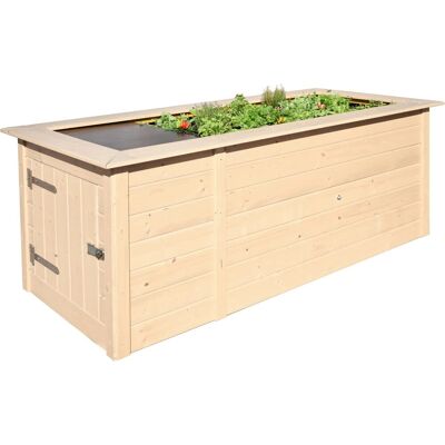 Weka Hochbeet mit Schrank Natur Weka Hochbeet mit Schrank Natur