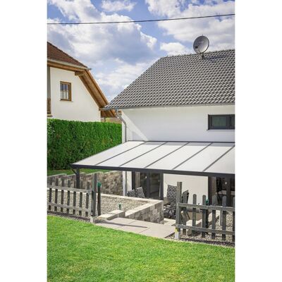 Gutta Terrassendach Prem. Anthrazit Stegpl. PC Stegpl. Weiß 7.120 mm x 5.060 mm Gutta Terrassendach Prem. Anthrazit Stegpl. PC Stegpl. Weiß 7.120 mm x 5.060 mm