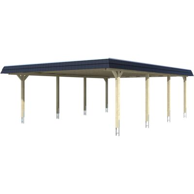 SKANHOLZ Wendland Carport - Flachdach, Weiß, für 2 Fahrzeuge SKANHOLZ Wendland Carport - Flachdach, Weiß, für 2 Fahrzeuge