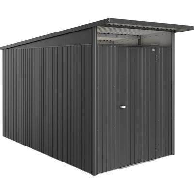 Biohort Metall-Gerätehaus AvantGarde ECO A4 Dunkelgrau-Metallic Standardtür Biohort Metall-Gerätehaus AvantGarde ECO A4 Dunkelgrau-Metallic Standardtür