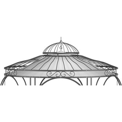 Eleo Sonnensegel Milano Ø 290 cm für Pavillon Milano Lichtgrau Eleo Sonnensegel Milano Ø 290 cm für Pavillon Milano Lichtgrau