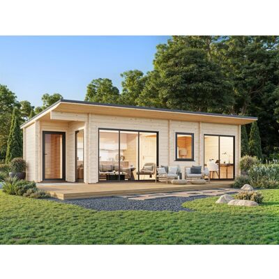 Palmako Ferienhaus Cecilia 890 x 420 cm Naturbelassen FSC® Palmako Ferienhaus Cecilia 890 x 420 cm Naturbelassen FSC®