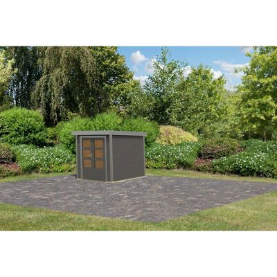 Karibu Gartenhaus Diego B Terragrau 208,5 x 209 x 213 cm Karibu Gartenhaus Diego B Terragrau 208,5 x 209 x 213 cm