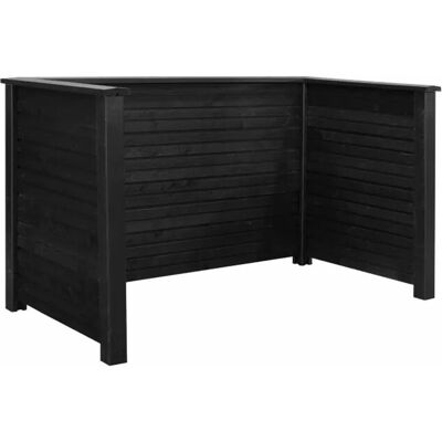 Plus Mülltonnenverkleidung Plank Nadelholz Schwarz 194 cm x 97 cm x 108 cm Plus Mülltonnenverkleidung Plank Nadelholz Schwarz 194 cm x 97 cm x 108 cm