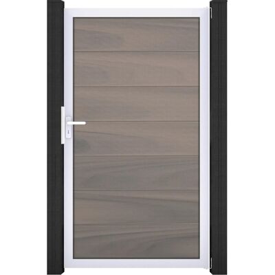 GroJa Solid Grande Steckzauntor 100 x 180 cm Bi-Color Braun Rahmen EV1 GroJa Solid Grande Steckzauntor 100 x 180 cm Bi-Color Braun Rahmen EV1
