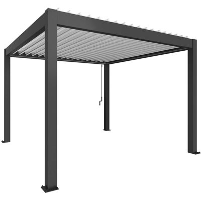 Biohort Pergola 3,5 m x 3,5 m Dunkelgrau-Metallic/Weiß Biohort Pergola 3,5 m x 3,5 m Dunkelgrau-Metallic/Weiß