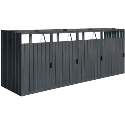 Axi Mülltonnenbox Owen Metall 4 x 240 l Anthrazit Axi Mülltonnenbox Owen Metall 4 x 240 l Anthrazit