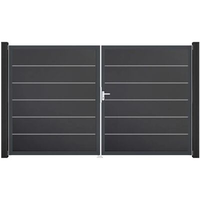 GroJa Tor 2-flg. Basicline Premium Anthrazit Rahmen 306 cm x 180 cm DIN Rechts GroJa Tor 2-flg. Basicline Premium Anthrazit Rahmen 306 cm x 180 cm DIN Rechts