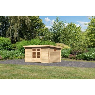 Karibu Holz-Gartenhaus Jeebel 5 Natur Pultdach Unbehandelt 372 cm x 282 cm Karibu Holz-Gartenhaus Jeebel 5 Natur Pultdach Unbehandelt 372 cm x 282 cm