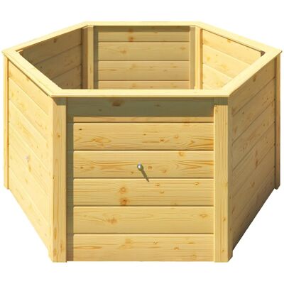 Weka Elementhochbeet 669 6-Eck 143 x 120 x 68,5 cm Natur Weka Elementhochbeet 669 6-Eck 143 x 120 x 68,5 cm Natur