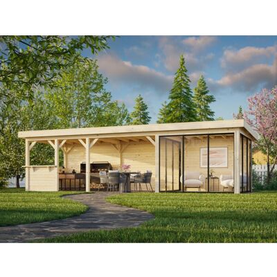 Palmako Pavillon Lenna Set 416 Slide 876 x 300 cm Lackiert Weiß FSC® Palmako Pavillon Lenna Set 416 Slide 876 x 300 cm Lackiert Weiß FSC®