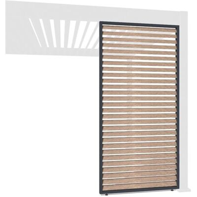 Weide Holzoptik Lamellenwand Für Pergola Aus Aluminium 3 Maße1.13 Meter Weide Holzoptik Lamellenwand Für Pergola Aus Aluminium 3 Maße1.13 Meter