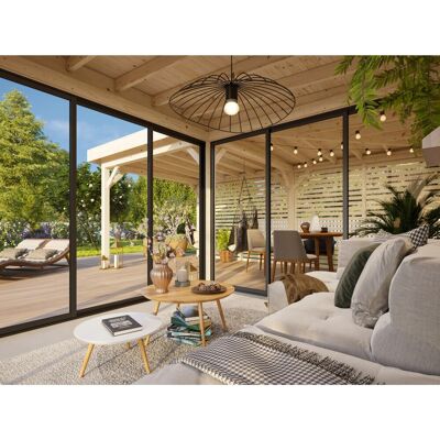 Palmako Pavillon Lenna Set 411 Slide 588 x 588 cm Lackiert Weiß FSC® Palmako Pavillon Lenna Set 411 Slide 588 x 588 cm Lackiert Weiß FSC®