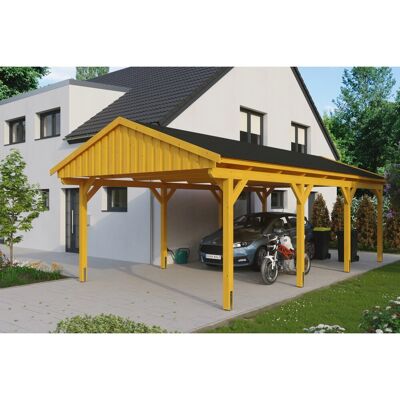 SKANHOLZ - Fichtelberg - Beige - 423x808x326 cm - Carport SKANHOLZ - Fichtelberg - Beige - 423x808x326 cm - Carport