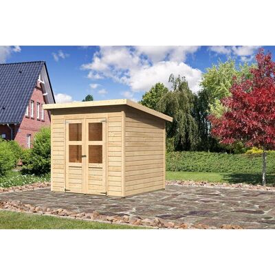 Karibu Holz-Gartenhaus Vellinge Natur Unbehandelt 208 cm x 210 cm Karibu Holz-Gartenhaus Vellinge Natur Unbehandelt 208 cm x 210 cm