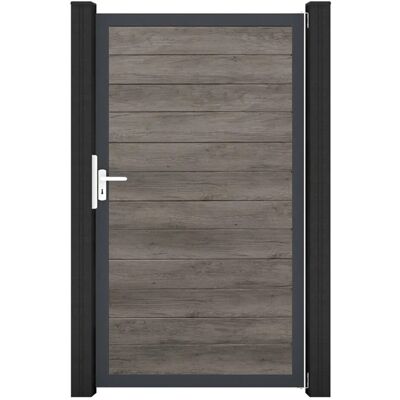 GroJa Tor 1-flg. Basicline Schmal 100 cm x 180 cm Monument Oak Rahmen DB703 GroJa Tor 1-flg. Basicline Schmal 100 cm x 180 cm Monument Oak Rahmen DB703
