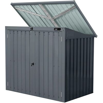 Axi Gartenschrank Oscar Metall 2 x 240 l Anthrazit Axi Gartenschrank Oscar Metall 2 x 240 l Anthrazit