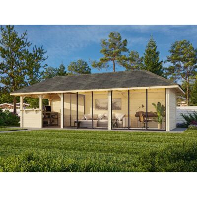 Palmako Pavillon Bianca Set 519 Slide Plus 876 x 300 cm Lackiert Weiß FSC® Palmako Pavillon Bianca Set 519 Slide Plus 876 x 300 cm Lackiert Weiß FSC®