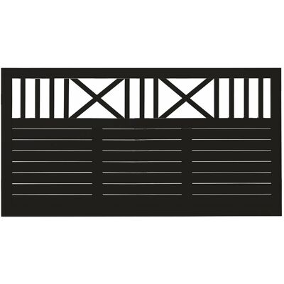 Plus Holz Vorgartenzaun Nostalgi Nadelholz Schwarz 180 cm x 95 cm Plus Holz Vorgartenzaun Nostalgi Nadelholz Schwarz 180 cm x 95 cm