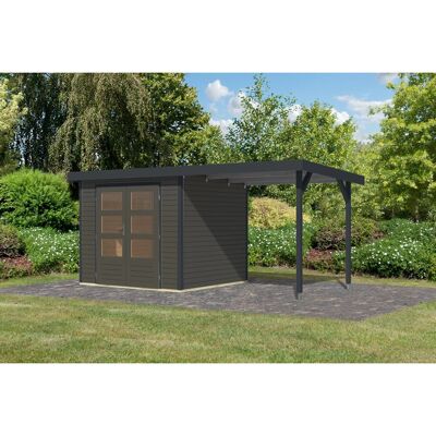 Karibu Gartenhaus Ernesto 3 B Anbaudach Terragrau/Anthrazit 209 x 238 x 213 cm Karibu Gartenhaus Ernesto 3 B Anbaudach Terragrau/Anthrazit 209 x 238 x 213 cm