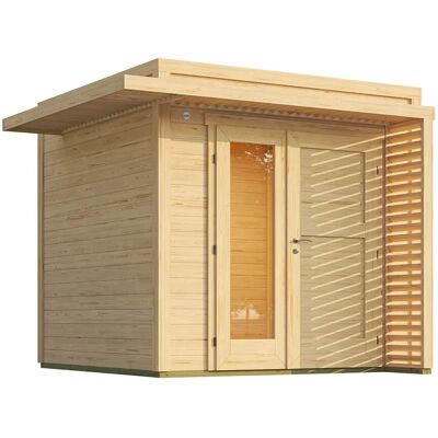 Weka - Pure Garden - Anthrazit - Fichte natur - Gartenhaus Weka - Pure Garden - Anthrazit - Fichte natur - Gartenhaus