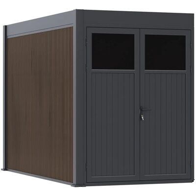 Weide Weide Aluminium & Wpc Anbau-Gartenhaus 3.6 X 2.0 Meter Anthrazit/Teak Weide Weide Aluminium & Wpc Anbau-Gartenhaus 3.6 X 2.0 Meter Anthrazit/Teak