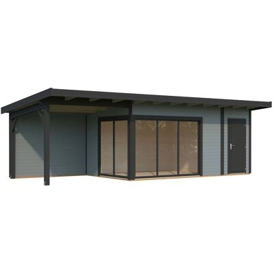 Palmako Holz-Gartenhaus Andrea Slide Plus Pultdach Lackiert 833 cm x 300 cm Palmako Holz-Gartenhaus Andrea Slide Plus Pultdach Lackiert 833 cm x 300 cm