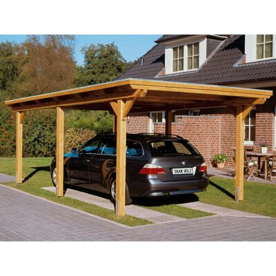 SKANHOLZ Emsland Carport - Flachdach 354x604cm - unbehandelt SKANHOLZ Emsland Carport - Flachdach 354x604cm - unbehandelt