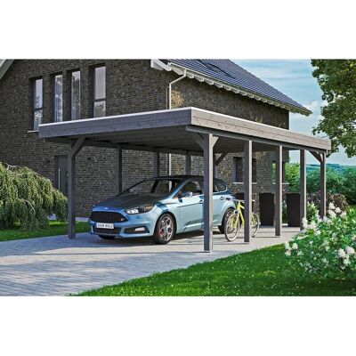 SKANHOLZ Friesland Carport - Flachdach, 397x708cm, grau SKANHOLZ Friesland Carport - Flachdach, 397x708cm, grau