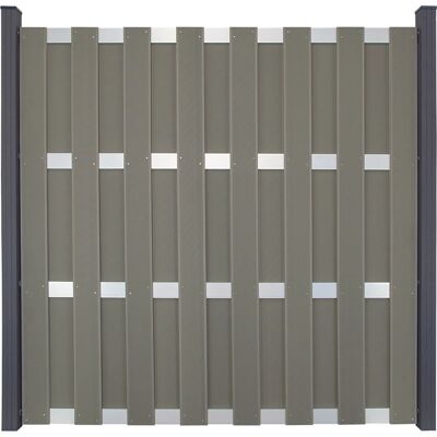 GroJa Bausatz EV1 Fertigzaun DIY ohne Pfosten 180 cm x 180 cm Hellgrau GroJa Bausatz EV1 Fertigzaun DIY ohne Pfosten 180 cm x 180 cm Hellgrau