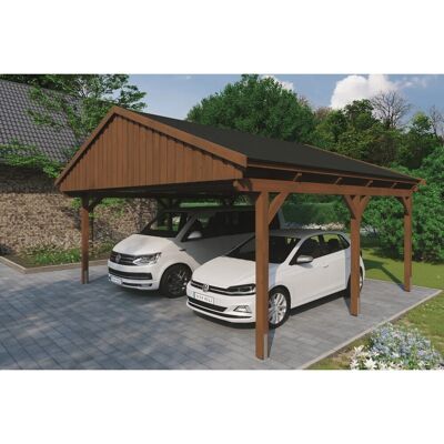 SKANHOLZ - Fichtelberg - 618x566 cm - 2 Fahrzeuge - Carport SKANHOLZ - Fichtelberg - 618x566 cm - 2 Fahrzeuge - Carport