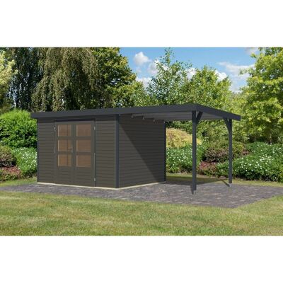 Karibu Gartenhaus Ernesto 5 B Anbaudach Terragrau/Anthrazit 209 x 298 x 242 cm Karibu Gartenhaus Ernesto 5 B Anbaudach Terragrau/Anthrazit 209 x 298 x 242 cm