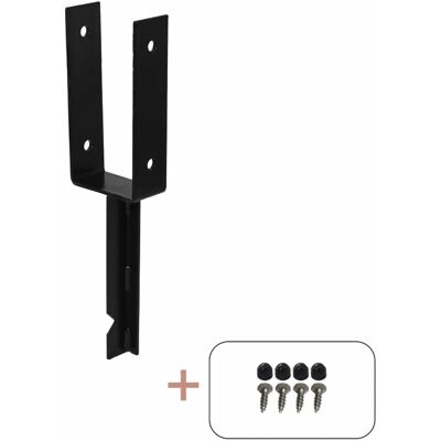 Plus Pfostenträger Schwarz 200 mm x 91 mmx 50 mm Plus Pfostenträger Schwarz 200 mm x 91 mmx 50 mm