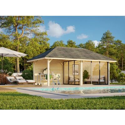 Palmako Pavillon Bianca Set 505 Slide Plus 588 x 300 cm Lackiert Weiß FSC® Palmako Pavillon Bianca Set 505 Slide Plus 588 x 300 cm Lackiert Weiß FSC®