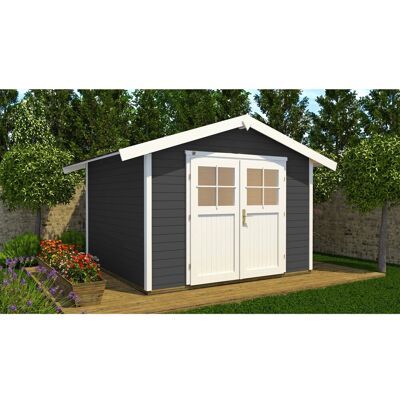 weka Gartenhaus 122 Gr.1 Satteldach Anthrazit 28 mm weka Gartenhaus 122 Gr.1 Satteldach Anthrazit 28 mm