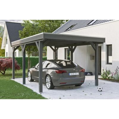 Skanholz Grunewald Carport - Hochwertiges Flachdach Skanholz Grunewald Carport - Hochwertiges Flachdach