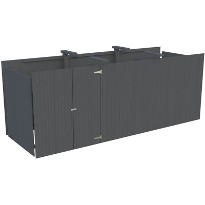 Palmako Geräteraum für Carport 555 x 732 cm Lackiert Dunkelgrau FSC® Palmako Geräteraum für Carport 555 x 732 cm Lackiert Dunkelgrau FSC®