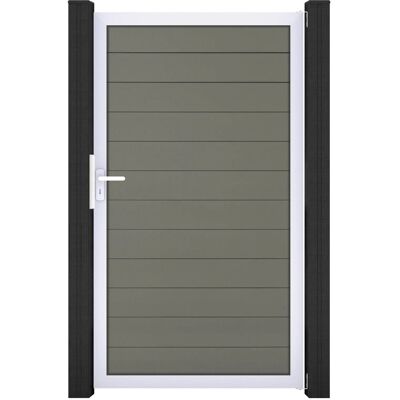 GroJa Solid Steckzauntor 100 x 180 cm Grau Rahmen EV1 GroJa Solid Steckzauntor 100 x 180 cm Grau Rahmen EV1