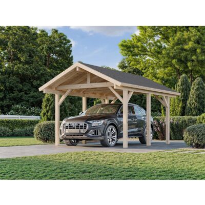 Palmako Carport Robert 315 x 372 cm Lackiert Dunkelgrau FSC® Palmako Carport Robert 315 x 372 cm Lackiert Dunkelgrau FSC®