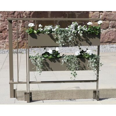 Dieda Linus Blumenkasten Füllung Eckig Aluminium 100 cm x 100 cm Taupe Dieda Linus Blumenkasten Füllung Eckig Aluminium 100 cm x 100 cm Taupe