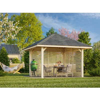 Palmako Pavillon Bianca Set 102 300 x 300 cm Lackiert Weiß FSC® Palmako Pavillon Bianca Set 102 300 x 300 cm Lackiert Weiß FSC®