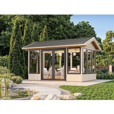 Palmako Pavillon Isabella 401 x 303 cm Lackiert Weiß FSC® Palmako Pavillon Isabella 401 x 303 cm Lackiert Weiß FSC®