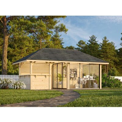 Palmako Pavillon Bianca Set 508 Slide Plus 588 x 300 cm Lackiert Weiß FSC® Palmako Pavillon Bianca Set 508 Slide Plus 588 x 300 cm Lackiert Weiß FSC®