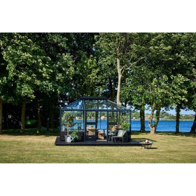 Juliana Gewächshaus Grand Oase - 13 m², Anthrazit Juliana Gewächshaus Grand Oase - 13 m², Anthrazit